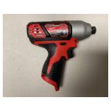 MILWAUKEE M12 12V Lithium-Ion Cordless 1/4 in. Hex Impact