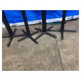 FOUR METAL TABLE STANDS HOME USE OR BUSINESS