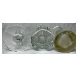 Crystal and Glass Vase Collection - 15 pieces- Assorted Shapes and Sizes. Two Vintage Horn Vases.