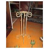 (5) assorted metal candle holders...