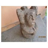 Primitive Hand chiseled stone made in the mountains by indigenous people of Mexico