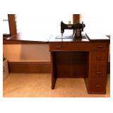 Sewing Table with White E-6354 Sewing Machine