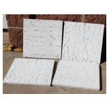 Suspended Ceiling Tile 12" X 12" X 3/4" Natural Acoustic Fissured One Full Box 44 Square Ft.