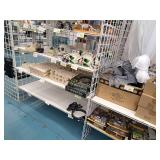 Grid Panel Shelving Section 3-section with Back Grids 25"x148"x84"