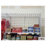 Grid Panel Shelving Section 2-section with Back Grids 25"x123"x84"