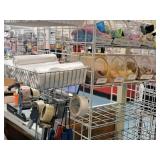 Grid Panel Shelving Section - (5) Uprights, (8) Shelves, Extra Baskets and Hooks (no other contents) 24"x31-1/2"x84"