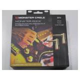 Monster Cable Prolink Rock Pro Audio Instrument Cable, Right Angle to Right Angle 8 in. Black