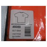 NEW Ergodyne GloWear 8089 Hi-Vis Short Sleeve T-Shirt -Non-Certified - Orange - LARGE