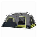 CORE 10-Person Lighted Instant Cabin Tent - Light Use