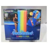 NEW 2 Pack of Good Vibes Rainbow Collection Illuminated LED Deluxe Pool Raft with Pillow - 74 x 30