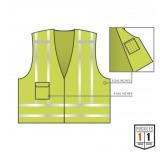 NEW GloWear 8244PSV Expandable Hi-Vis Public Safety Vest - Type P, Class 2 - Lime XL/XXL