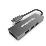 Monster 5.9 inch USB Type-C to 4 port USB 3.0 A-Hub