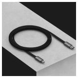Rolling Square inCharge X Max 6-In-1 Charge and Data Cable, Lava Black