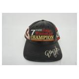 NASCAR #3 Dale Earnhardt Winston Cup 7 Time Champion Leather Cap Hat And Magazine