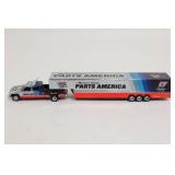 Darrell Waltrip  1997 Parts America Chrome 1:64 Chevy Dually and Trailer