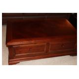 Oak Coffee Table with large storage drawer