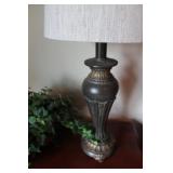 Set of 2 Silver-tone Lamps