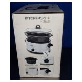 New KitchenSmith by Bella 6qt Manual Slow Cooker - Stainless Steel