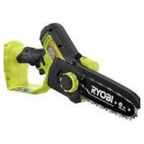RYOBI ONE+ HP 18V Brushless 6 in. Battery Compact Pruning Mini Chainsaw with 2.0 Ah Battery and Chainsaw  Customer Returns See Pictures