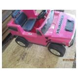 Kids Pink Hummer Electric Ride-On Toy Car
