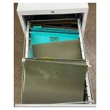 Steel 2-Drawer Filing Cabinet with Hanging Folders