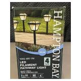 A2 - Hampton Bay LED Filament Pathway Light - 4 Pack