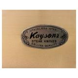Kaysons Stainless Steel Steak Knives Deluxe Quality Set