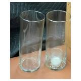 12-Pack of 9 Inch Clear Cylinder Vases