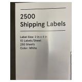 Lot of 2 Baseline 2500 Shipping Labels