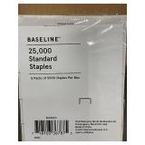 DE 4 - Baseline 25,000 Standard Staples Lot - 5 Packs of 5000 Staples Each