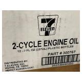 FL 5 - Lot of 12 7-Eleven 2-Cycle Engine Oil Bottles (8 fl. oz each)