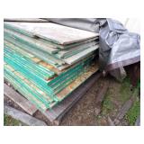 Approximately 50 Sheets of 1/2" Particle Board Some used some partial