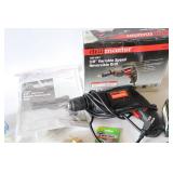 Garage Tools Hardware Etc…Drillmaster 120v 3/8” VS Rev Drill, Davrpes, Autogine LED Lights Etc