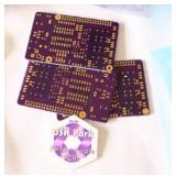 Osh Park Perfect Purple PCBs Digital Clock Components Boards DIGI Key Etc