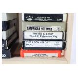 Vintage 8-Track Tapes w/Wood Case...