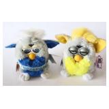 Vintage RARE Furby 1999 Banana Peel Gray Yellow TIGER ELECTRONICS, 1999 Furby Millennium Blue Gray Blue-Eyed Tiger Electronics...