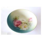 MCM Ceramic-Style Fondue Pot/Stand, Cutting Board, Hand Painted Fine China Bowl