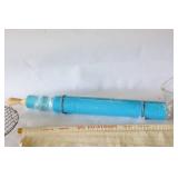 Vintage Pastry Cloth Rolling Pin Etc