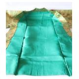 Japanese Kimono Brilliant Silk Teal Turquoise Gold Patterned...