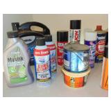 Large Mixed Lot of Oils and Other Garage/Auto Fluids and Sprays