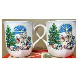 Christmastime by Nikko Christmas Dining Set Made in Japan