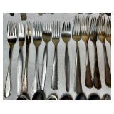 Stainless Flatware Misc Pieces - Assorted Designs -111 pieces