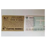 Vintage Collection of FIGHTING MARINES and JETS Military-Themed Trading Cards