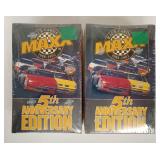 Vintage Pair of MAXX 1992 5th Anniversary Edition NASCAR Racing Trading Cards