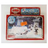 Vintage New in Box KENNER STAR WARS Micro Collection Hoth Turret Defense with KENNER Speeder Bike Vehicle (Box Only) & Inserts