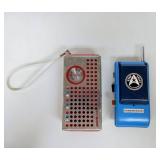 Vintage ELECTRO-BRAND Transistor Radio with Vintage MEGO Star Trek Walkie Talkie (See Pictures)