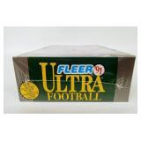 Vintage Unopened Box of FLEER Ultra Football 1991 Trading Cards