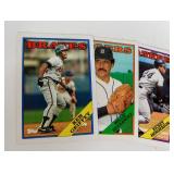 Vintage TOPPS Baseball Cards with MLB STADIUM STARS and STARTING LINEUP Figurines