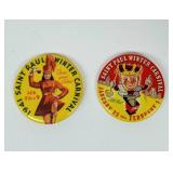 Vintage 1941 and 1942 ST. PAUL WINTER CARNIVAL Buttons