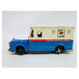 Vintage Tin Litho Postal Toy Truck